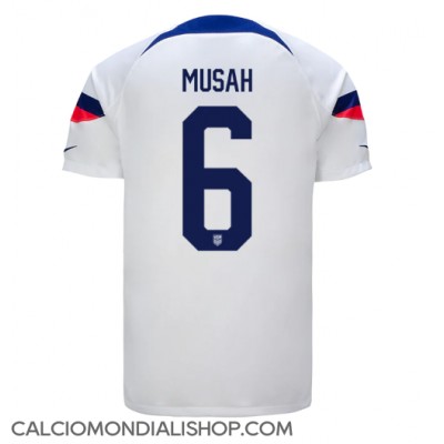 Maglie da calcio stati Uniti Yunus Musah #6 Prima Maglia Mondiali 2022 Manica Corta
